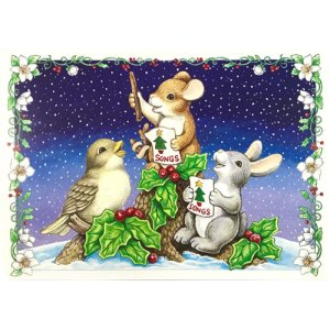 画像1: ネズミたちのクリスマスカード