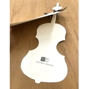 画像2: 型抜きされたカード バイオリン