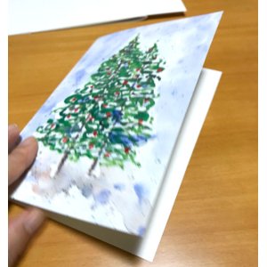 画像2: クリスマスツリーのクリスマスカード