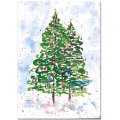 クリスマスツリーのクリスマスカード